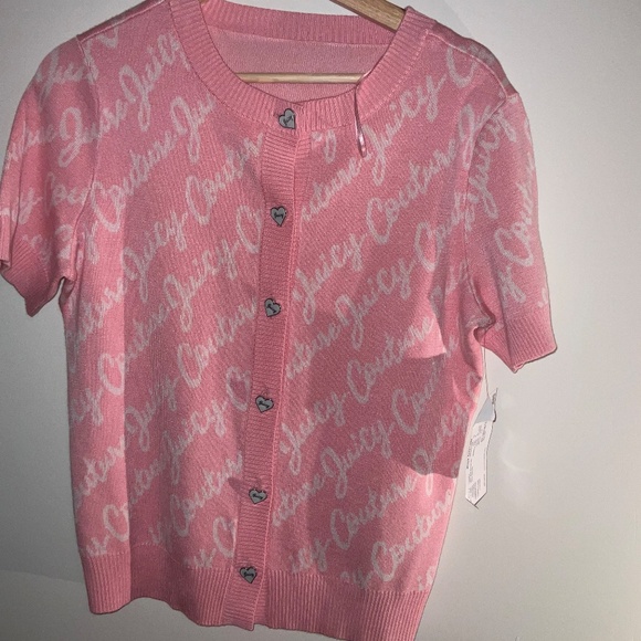 Juicy Couture Women’s Crew Neck Sweater – Medium, Pink & White, Brand NWT - Picture 10 of 10